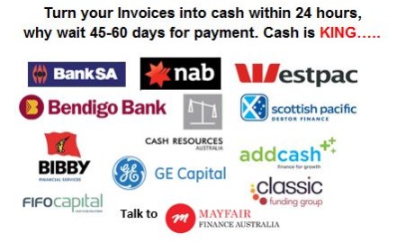 “Debtor Finance Advisers”  is a division of Mayfair Finance Australia P/L